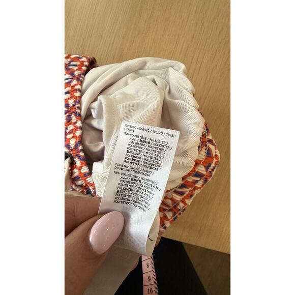 Straight-Leg Mid-Length Printed Swim Shorts Size Small T1188 - Picture 8 of 11